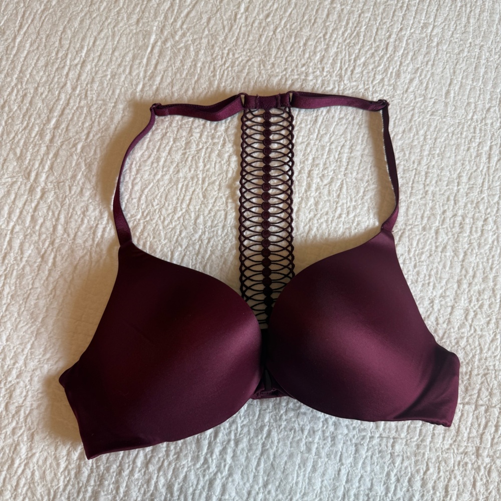 Victoria's Secret Deep Wine Push Up Bra